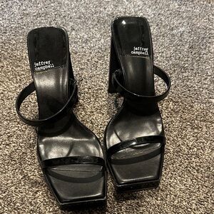Jeffrey Campbell Glossy Black Heels